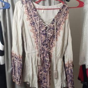 COPY - Free People size small bohemian long sleeve Floral